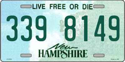 NH license plate 3398149