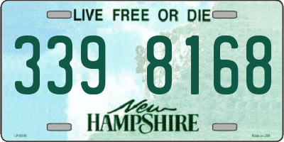 NH license plate 3398168