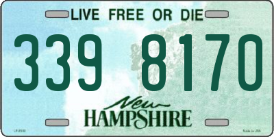 NH license plate 3398170