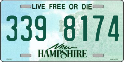 NH license plate 3398174