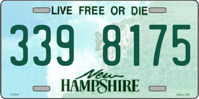 NH license plate 3398175