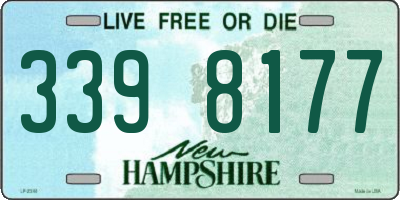 NH license plate 3398177