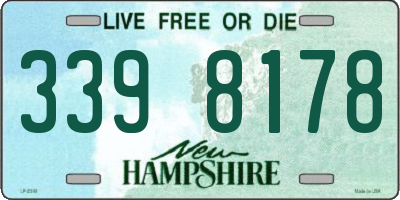 NH license plate 3398178