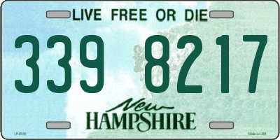 NH license plate 3398217
