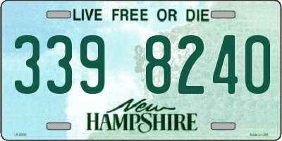 NH license plate 3398240