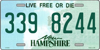 NH license plate 3398244