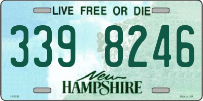 NH license plate 3398246