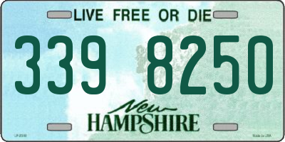 NH license plate 3398250