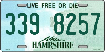 NH license plate 3398257