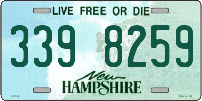 NH license plate 3398259
