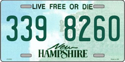 NH license plate 3398260