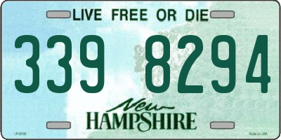 NH license plate 3398294