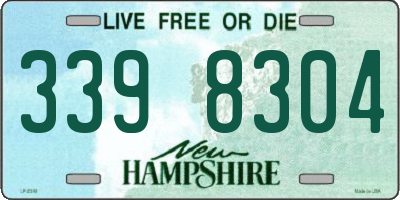 NH license plate 3398304
