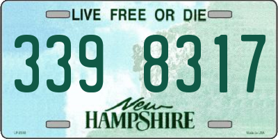 NH license plate 3398317