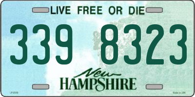 NH license plate 3398323