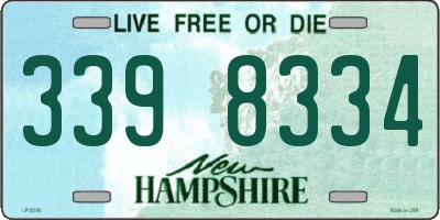 NH license plate 3398334