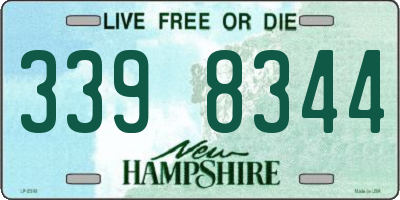 NH license plate 3398344
