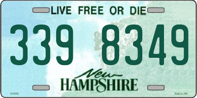 NH license plate 3398349