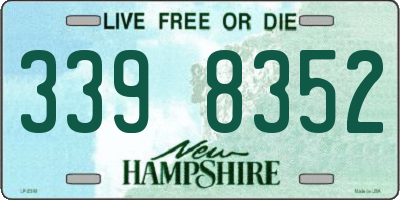 NH license plate 3398352