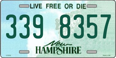 NH license plate 3398357