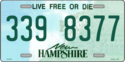 NH license plate 3398377