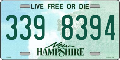 NH license plate 3398394