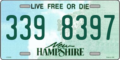 NH license plate 3398397