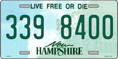 NH license plate 3398400