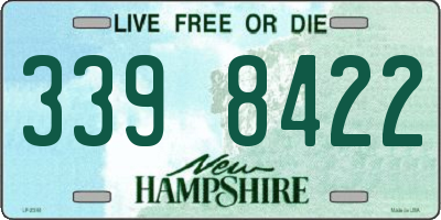 NH license plate 3398422