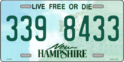 NH license plate 3398433