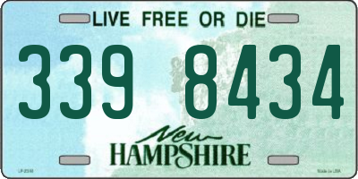 NH license plate 3398434