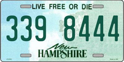 NH license plate 3398444