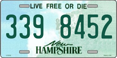 NH license plate 3398452