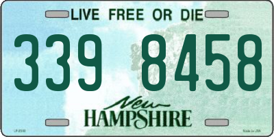 NH license plate 3398458