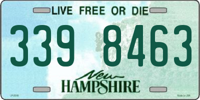 NH license plate 3398463