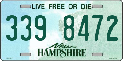 NH license plate 3398472