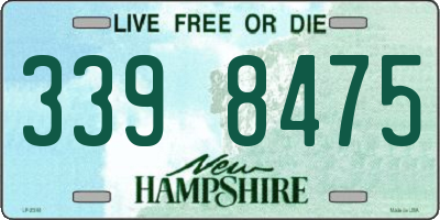 NH license plate 3398475