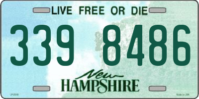 NH license plate 3398486