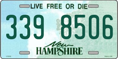 NH license plate 3398506