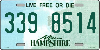 NH license plate 3398514
