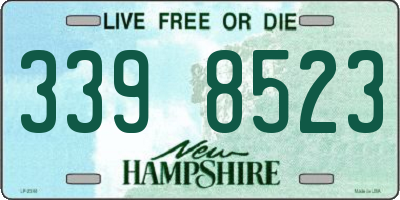 NH license plate 3398523
