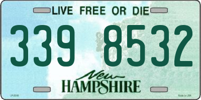 NH license plate 3398532
