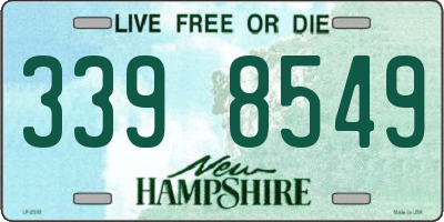 NH license plate 3398549