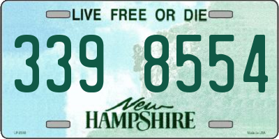 NH license plate 3398554