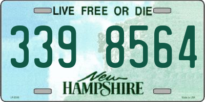 NH license plate 3398564