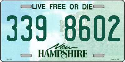 NH license plate 3398602
