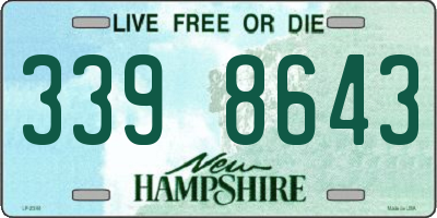 NH license plate 3398643