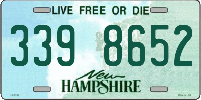 NH license plate 3398652