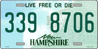 NH license plate 3398706