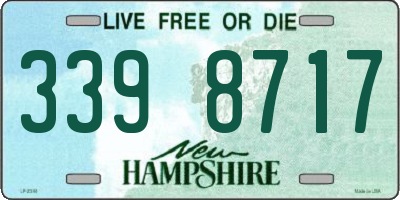 NH license plate 3398717